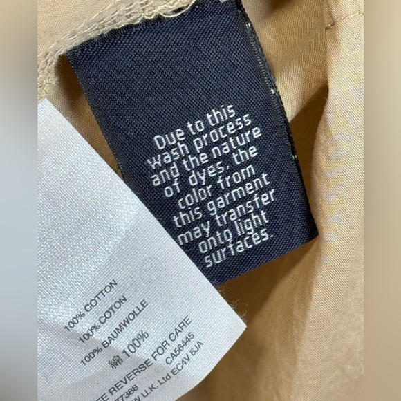 J.Crew Casual long-sleeved shirt buttons on the sides, khaki color 100% cotton 4 - Picture 7 of 8